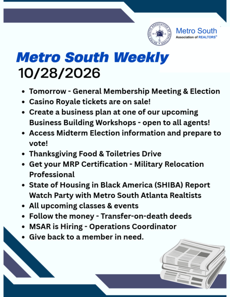 Metro South Weekly -October 28, 2026